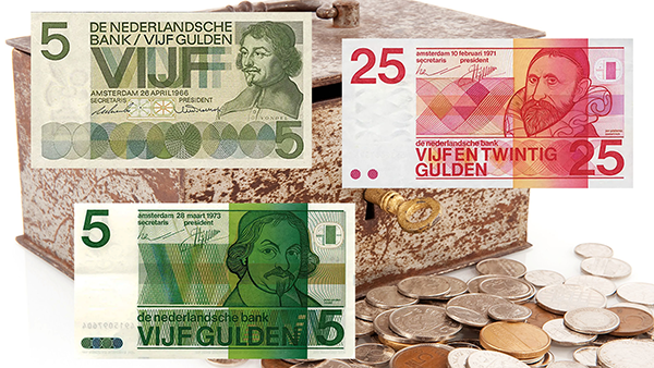 gulden geld biljetten briefgeld