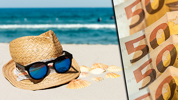 vakantiegeld strand zomer zee