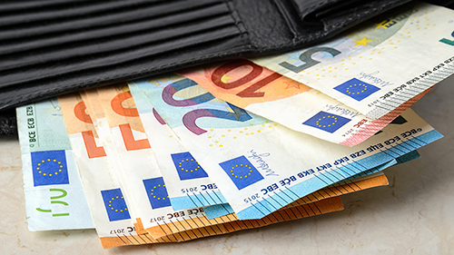 bankbiljetten contant geld portemonnee