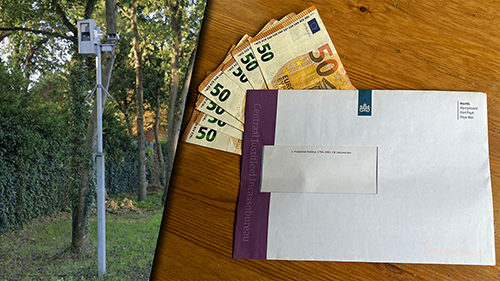 cjib boete envelop geld flitspaal
