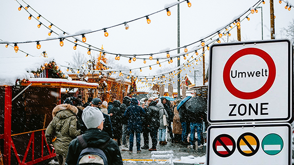 Kerstmarkt en milieuzone