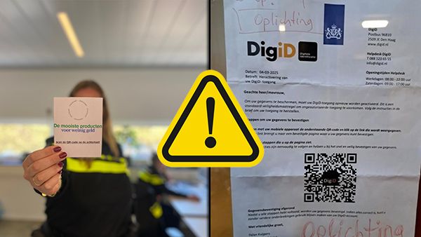 qr fraude digid politie waarschuwing